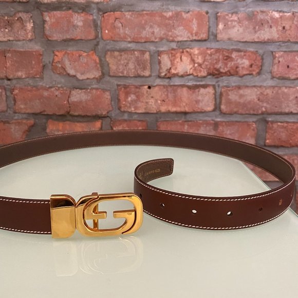 Vintage Gucci Interlocking Logo Belt - NEW, in dust bag, authentication - Picture 8 of 8